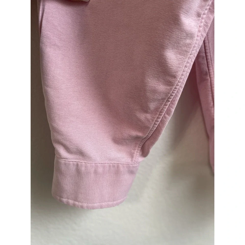 Polo Ralph Lauren Mens Button Pink Shirt Oxford Pony Logo Big Size XL
